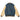 Emboss Logo Washed Denim Jacket-Blue