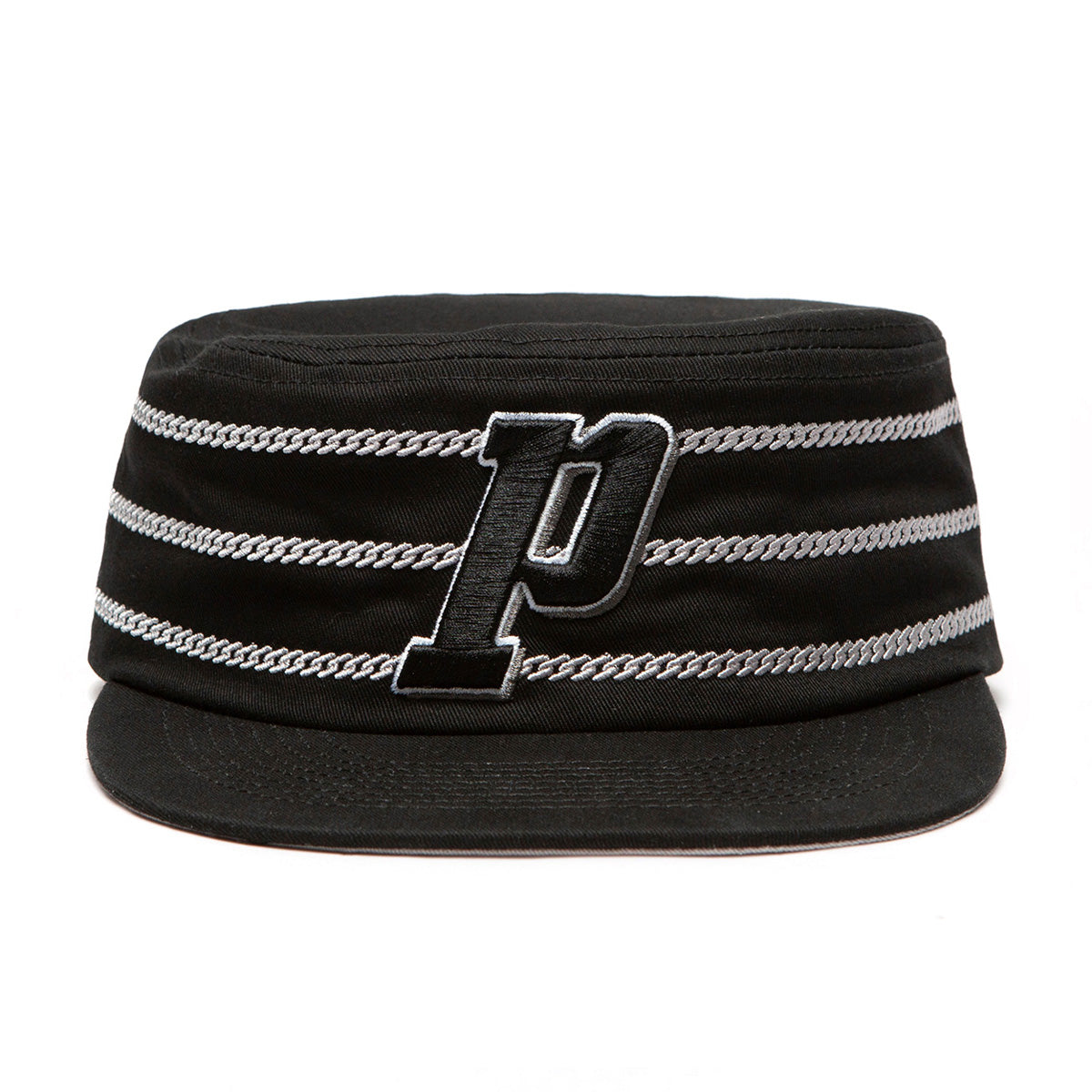 Cuban Link Pillbox Cap-Black