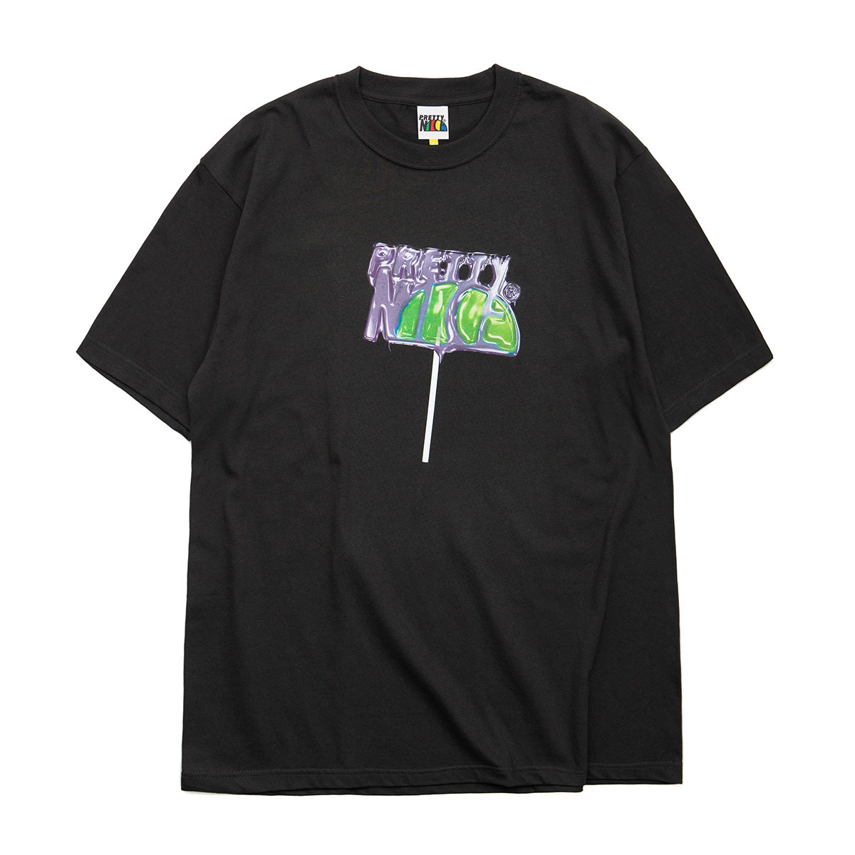 D.G.I.T. : Lollipop Logo Tee-Smoke
