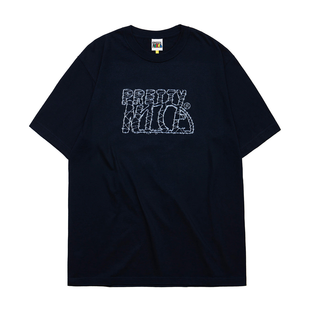 D.G.I.T. : Barbed Wire Logo Tee-Navy