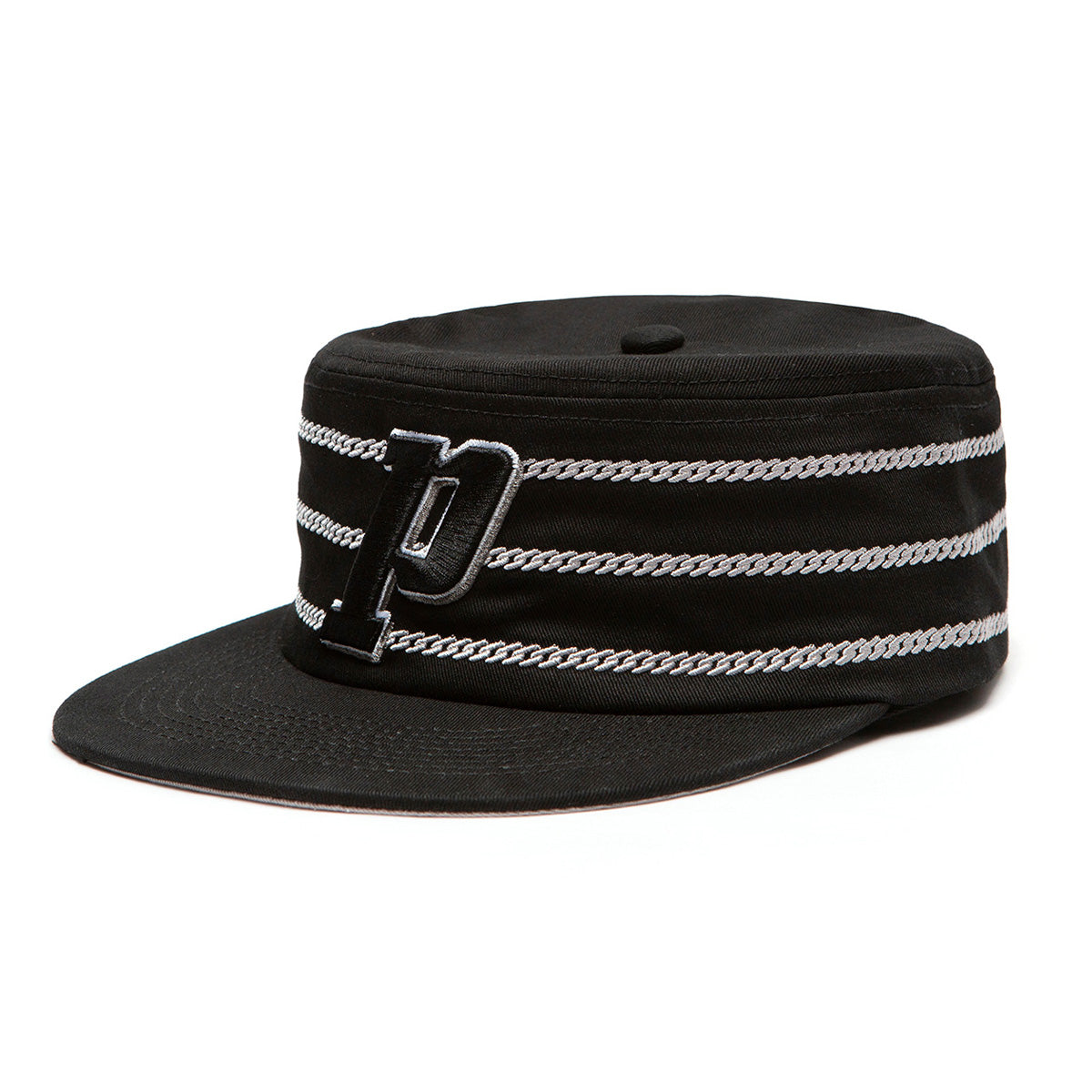 Cuban Link Pillbox Cap-Black