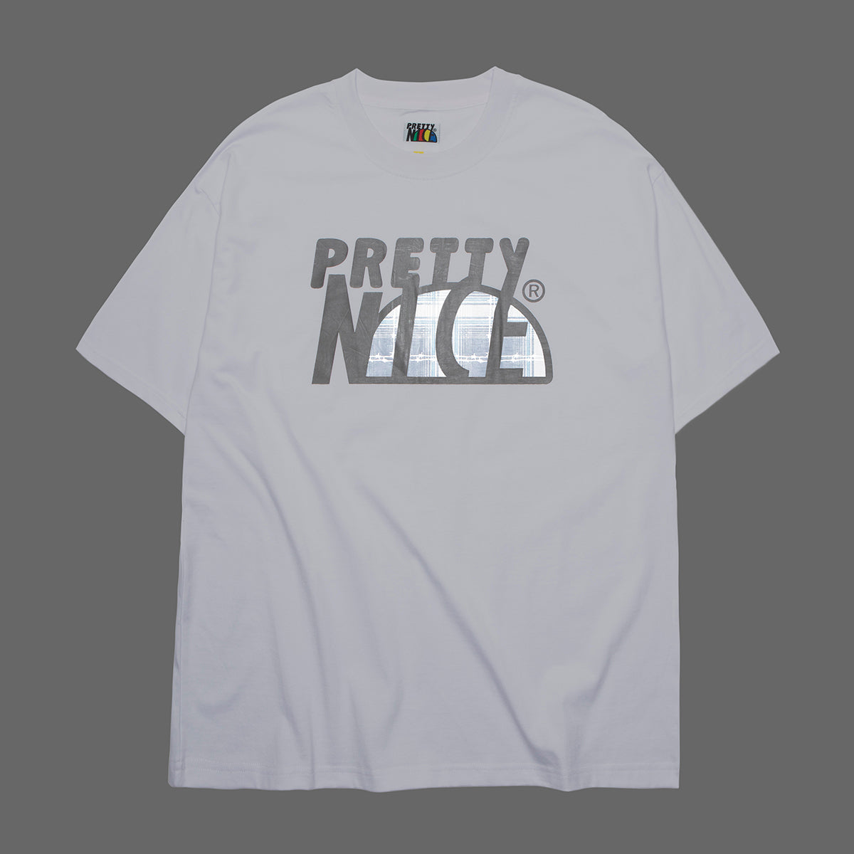 Barbed Reflective Logo Tee-Blue