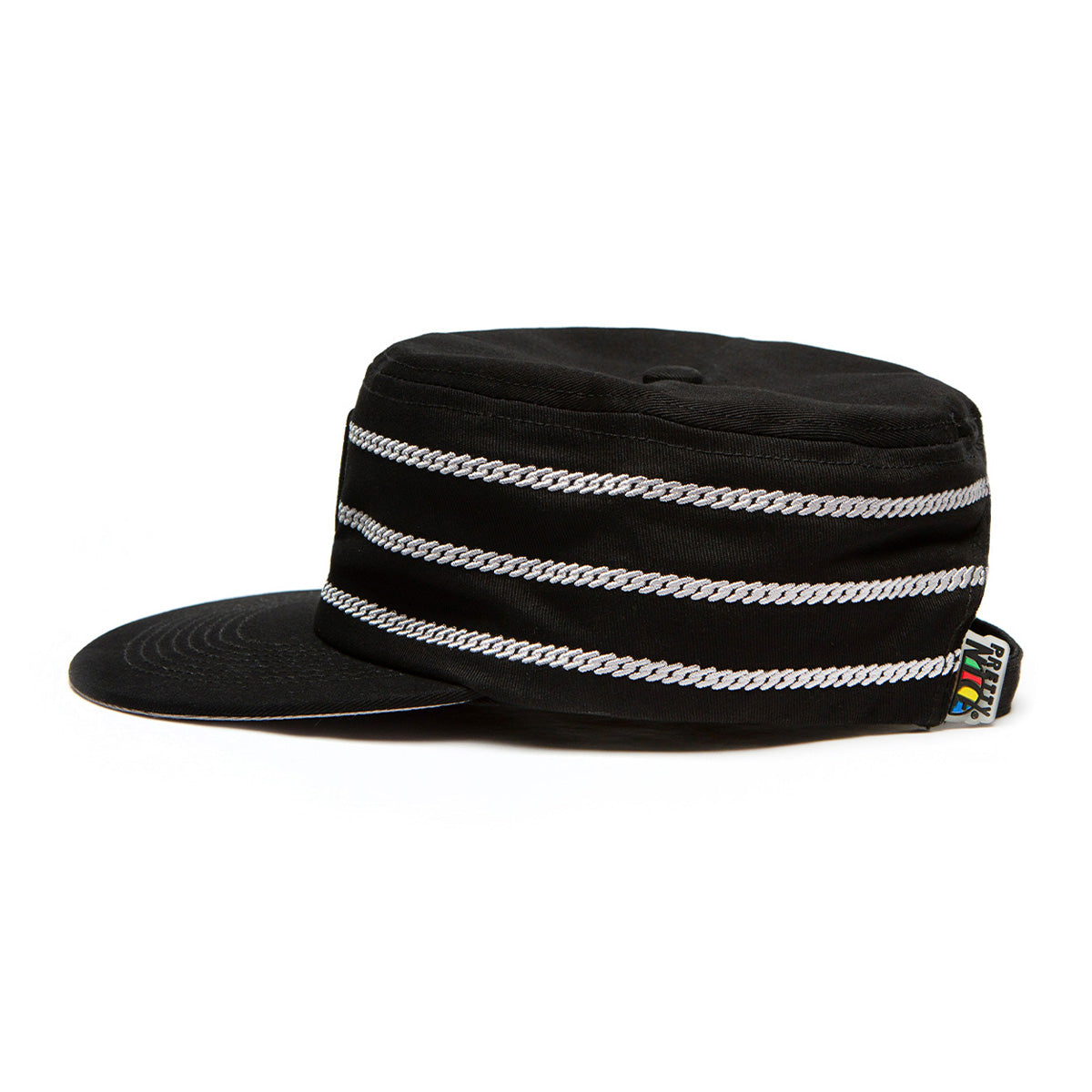 Cuban Link Pillbox Cap-Black
