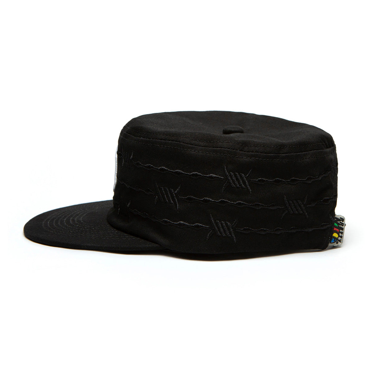 Barbed Wire Pillbox Cap-Black