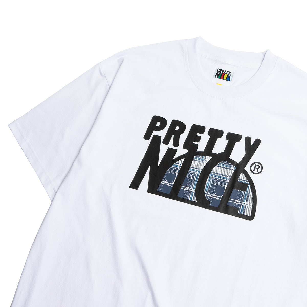 Barbed Reflective Logo Tee-Blue