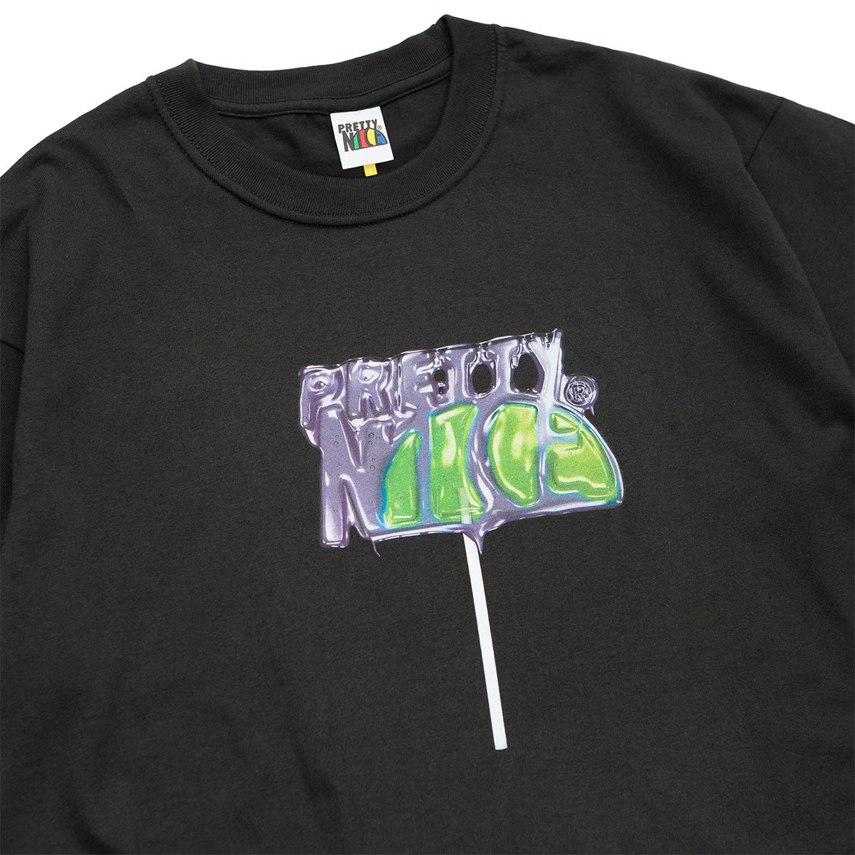 D.G.I.T. : Lollipop Logo Tee-Smoke