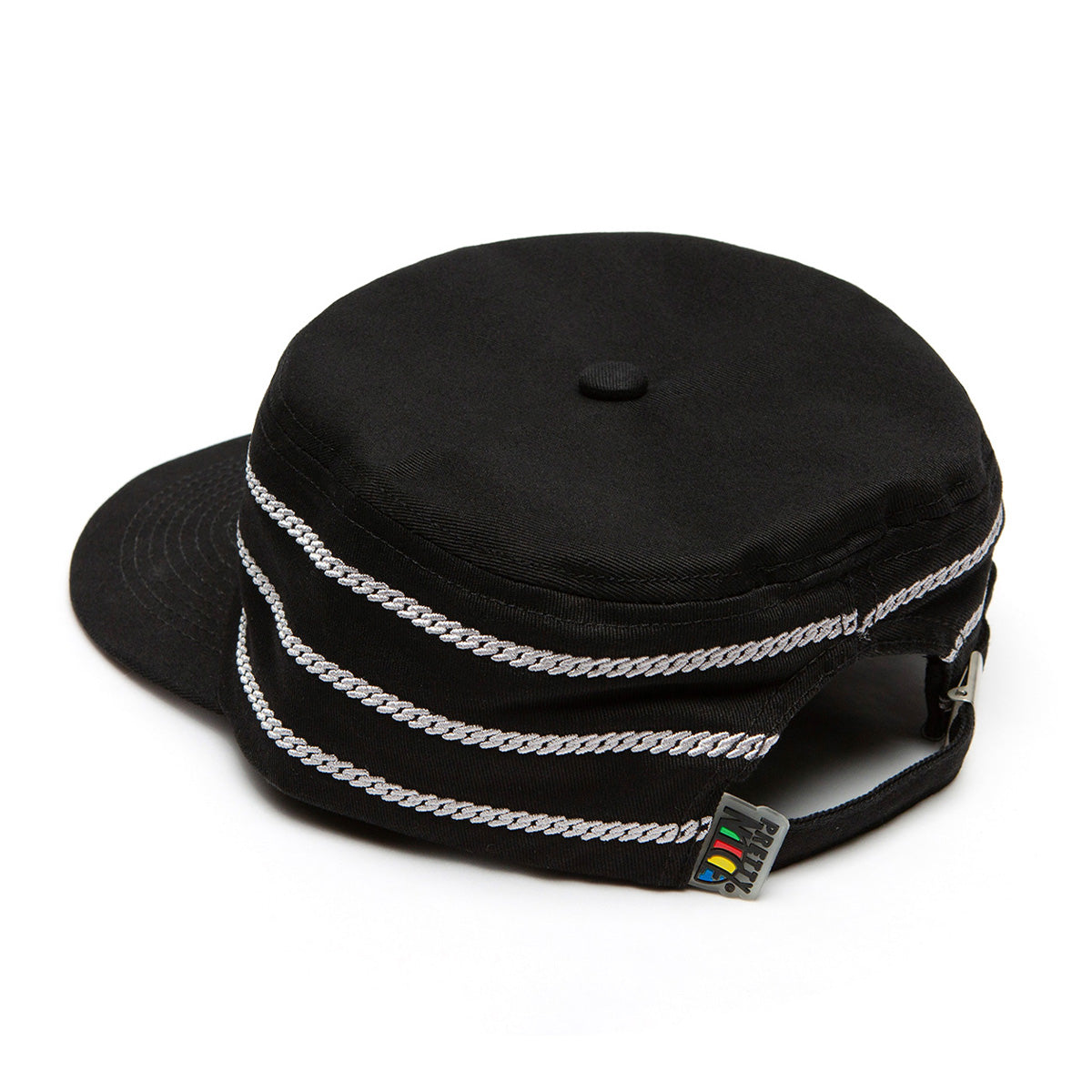 Cuban Link Pillbox Cap-Black