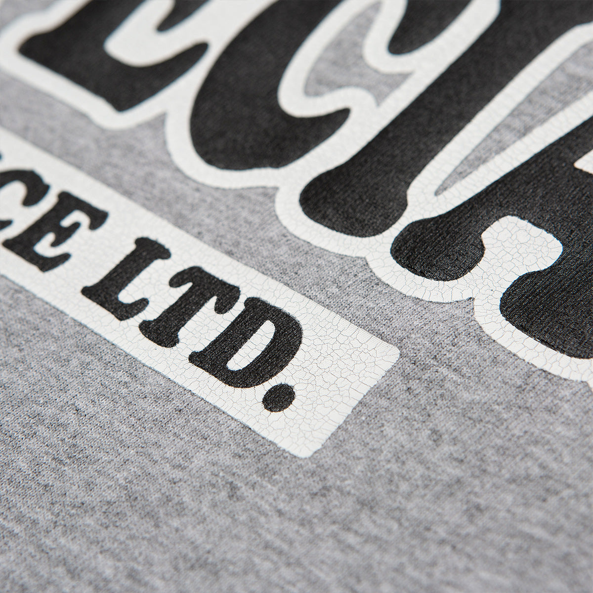 My MaMa Crack Print Heavyweight Tee-Grey