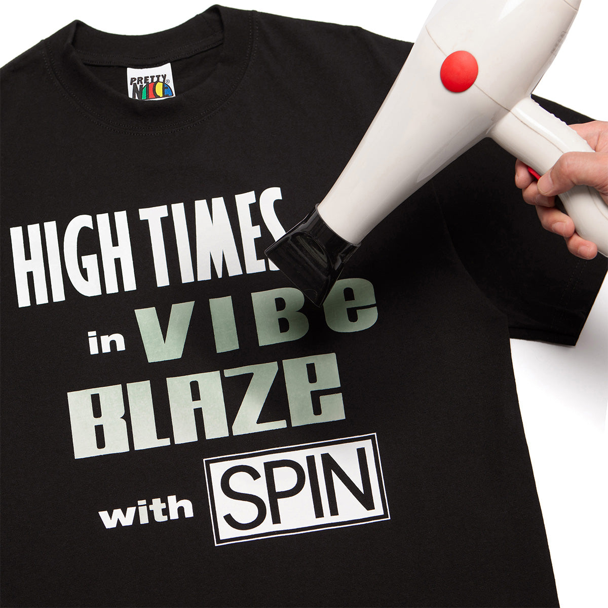 Blaze It Heat Reactive Heavyweight Tee-Black