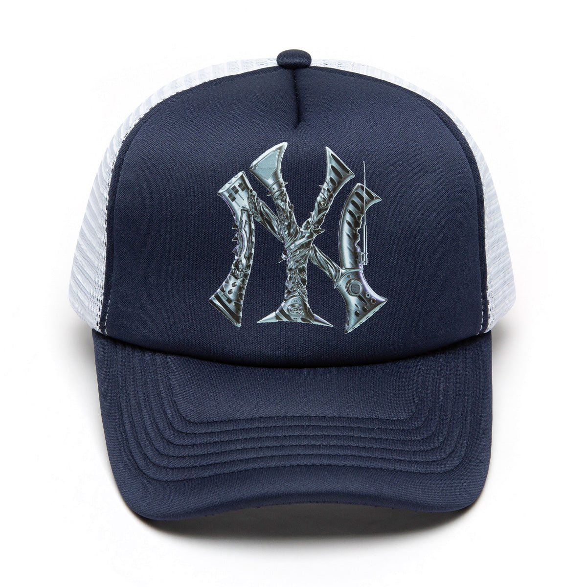 Audio NY Mesh Cap-Navy/White