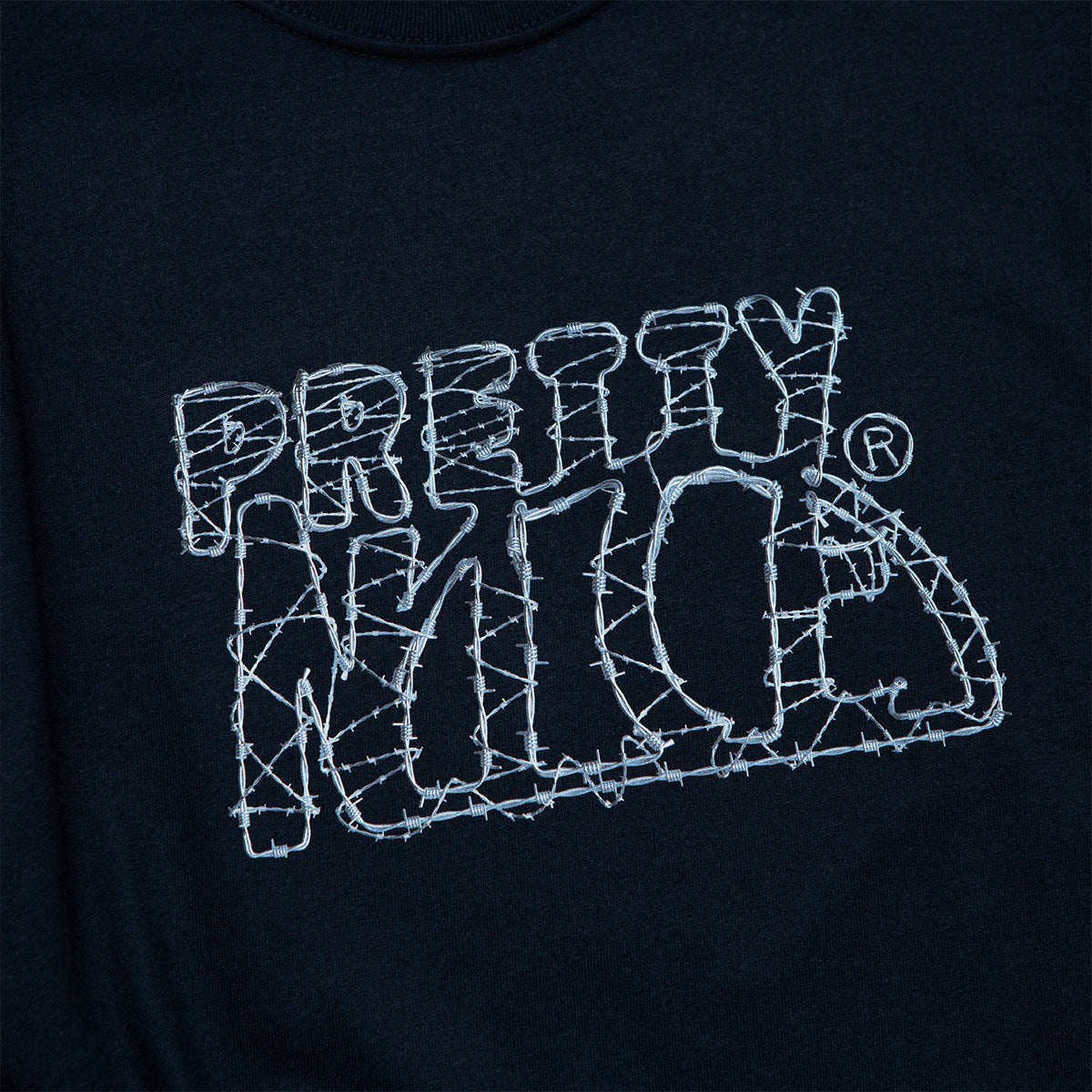 D.G.I.T. : Barbed Wire Logo Tee-Navy
