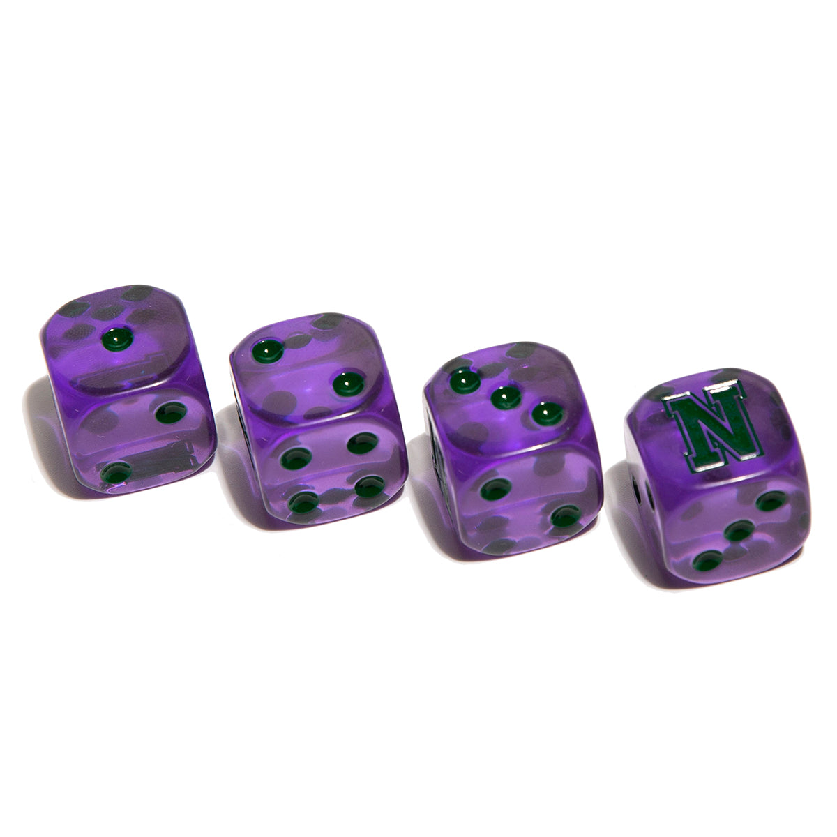 NSPN Transparent Dice-Purple