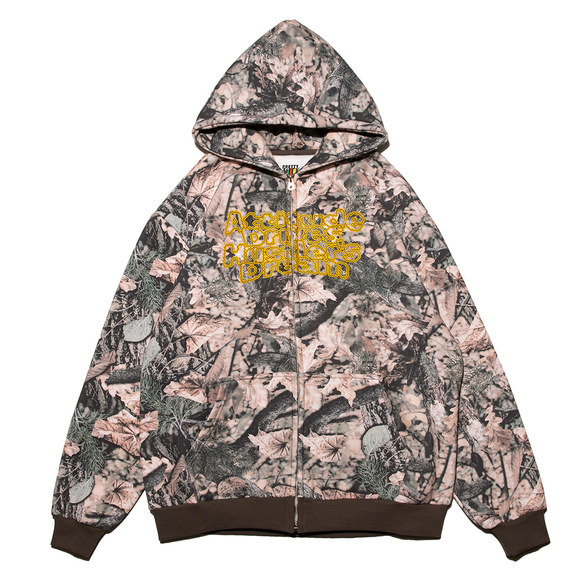 A.D.H.D. Full Zip Hoodie-Forest Camo