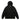 Icon Composition Zip Up Hoodie-Black