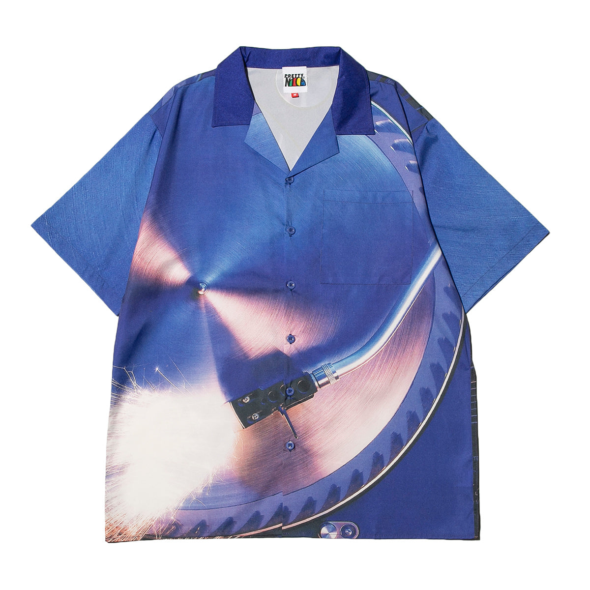 Turntable Wide Shirt-Blue