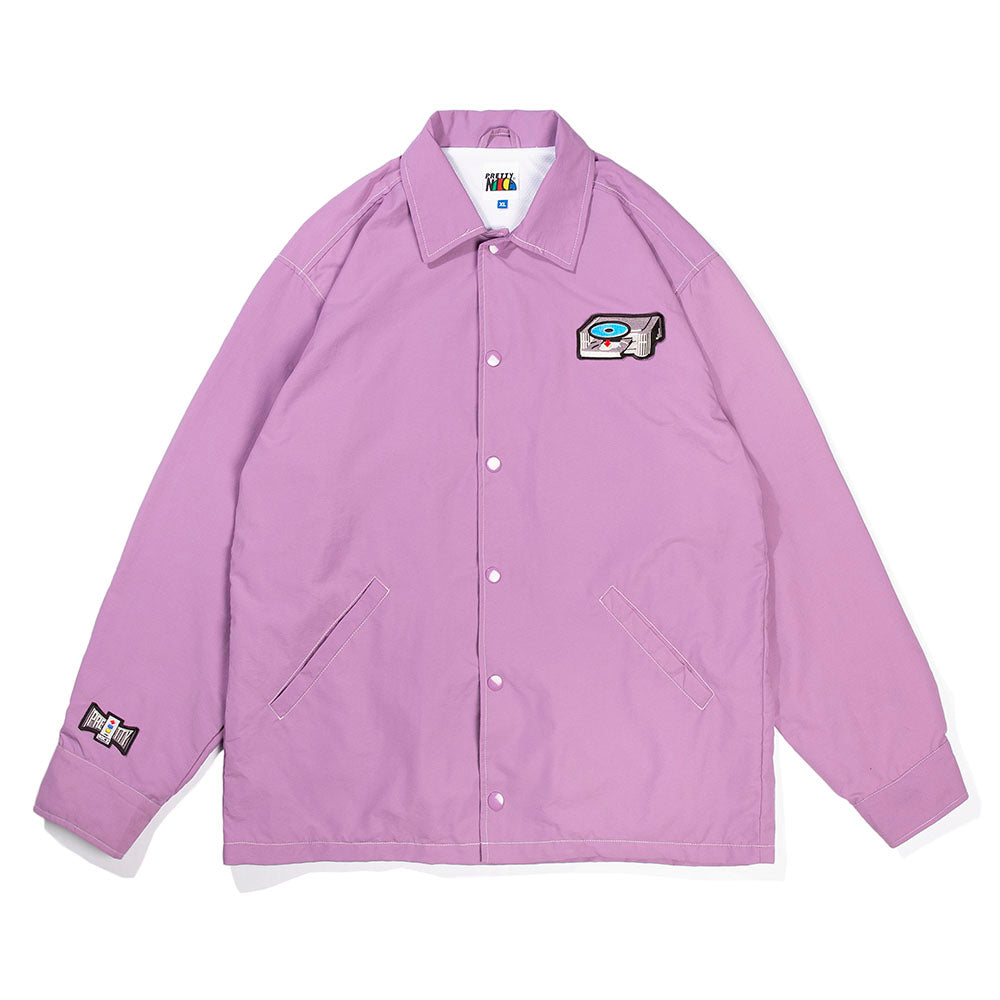 R·E·A·L Coach Jacket-Purple