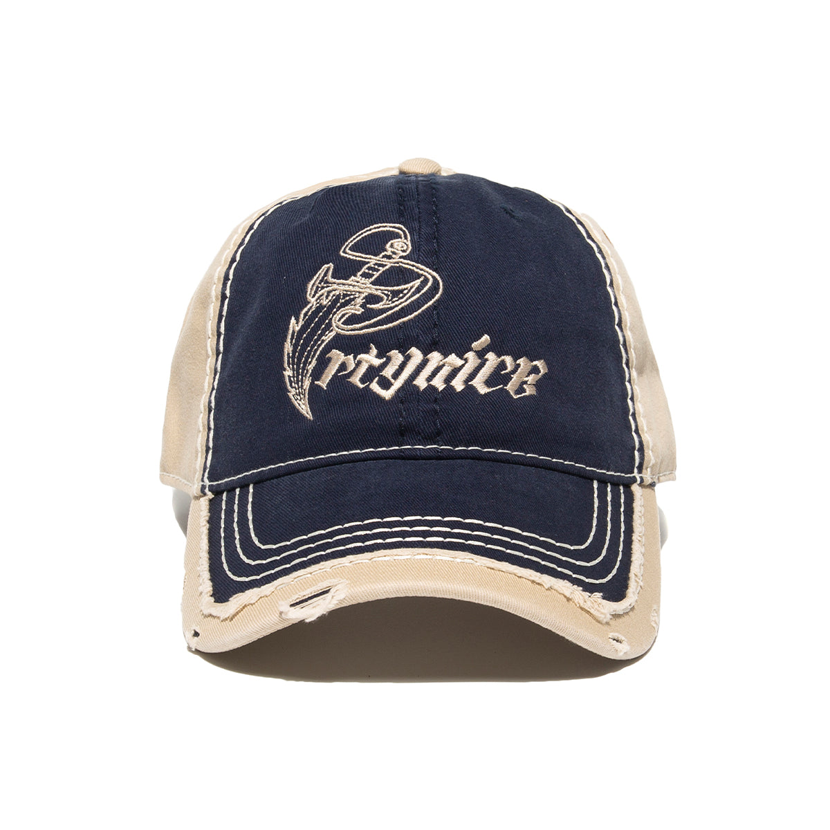 Big Punisher Heavy Stitching Hat-Navy/Khaki