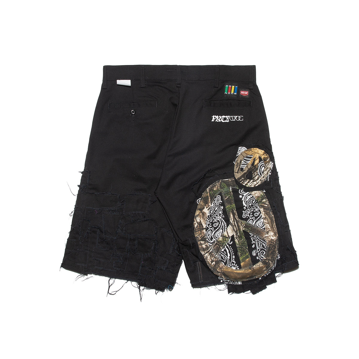 07 Rebuild Cargo Shorts-Black