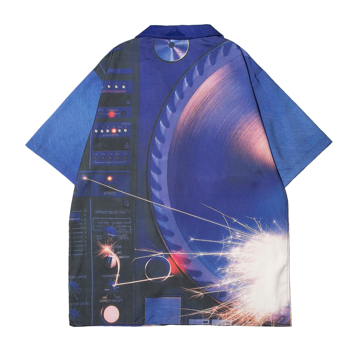 Turntable Wide Shirt-Blue