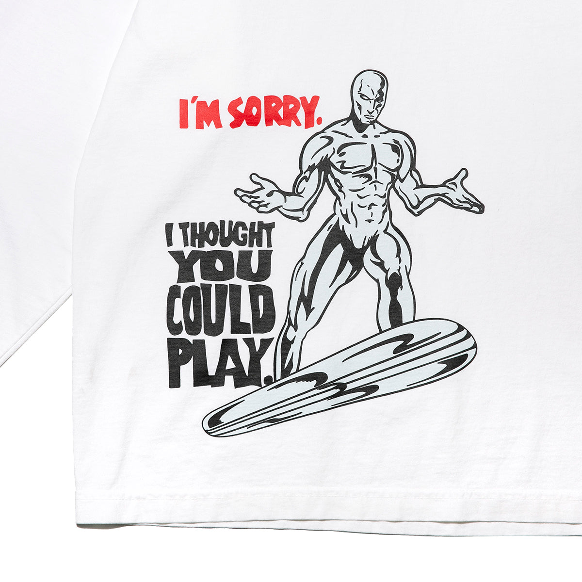 2ND II NONE : Silver Surfer L/S Tee-White