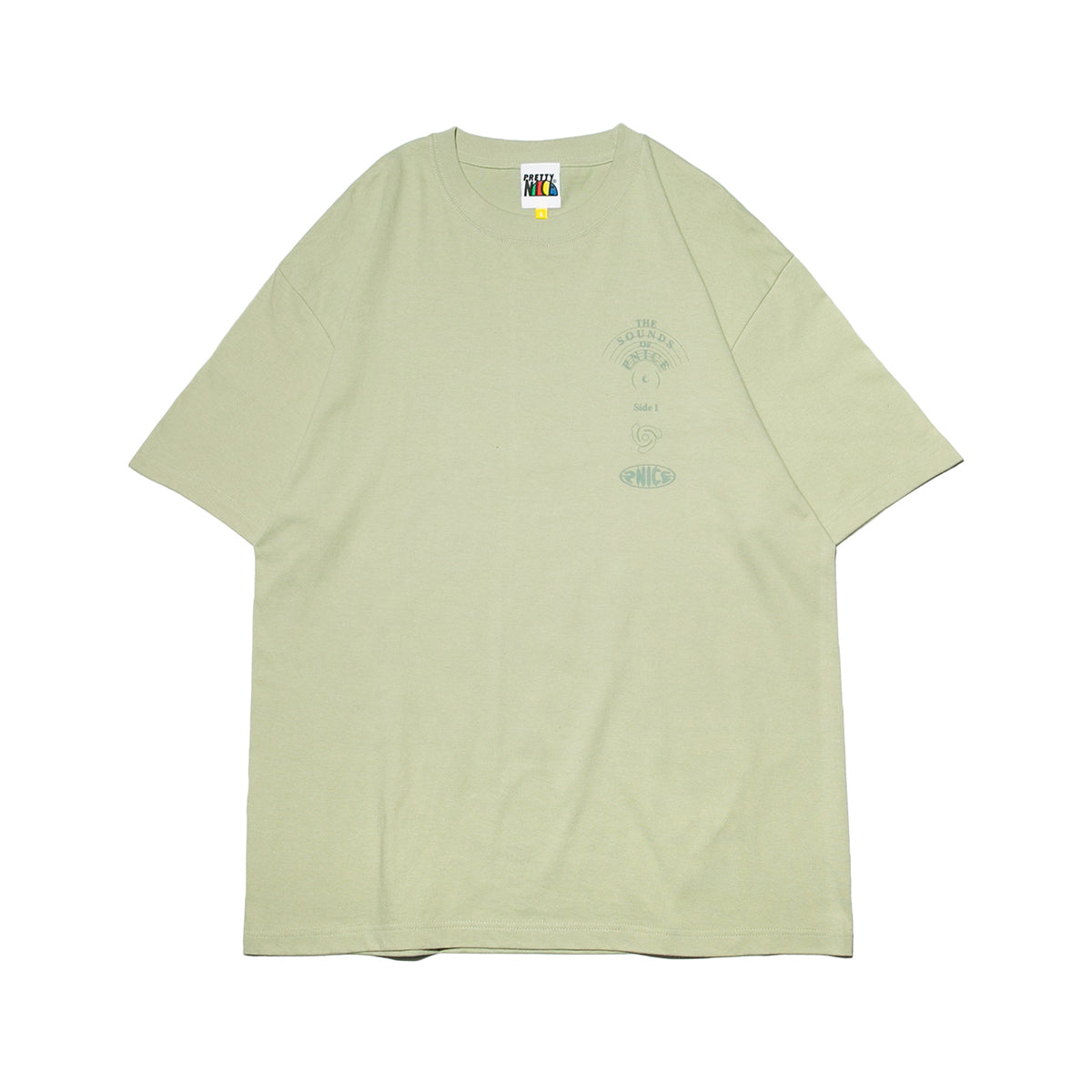 Voyager Golden Record Tee-Sage Green