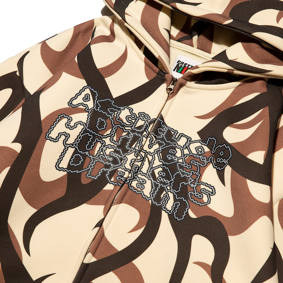 A.D.H.D. Full Zip Hoodie-Tribal Camo