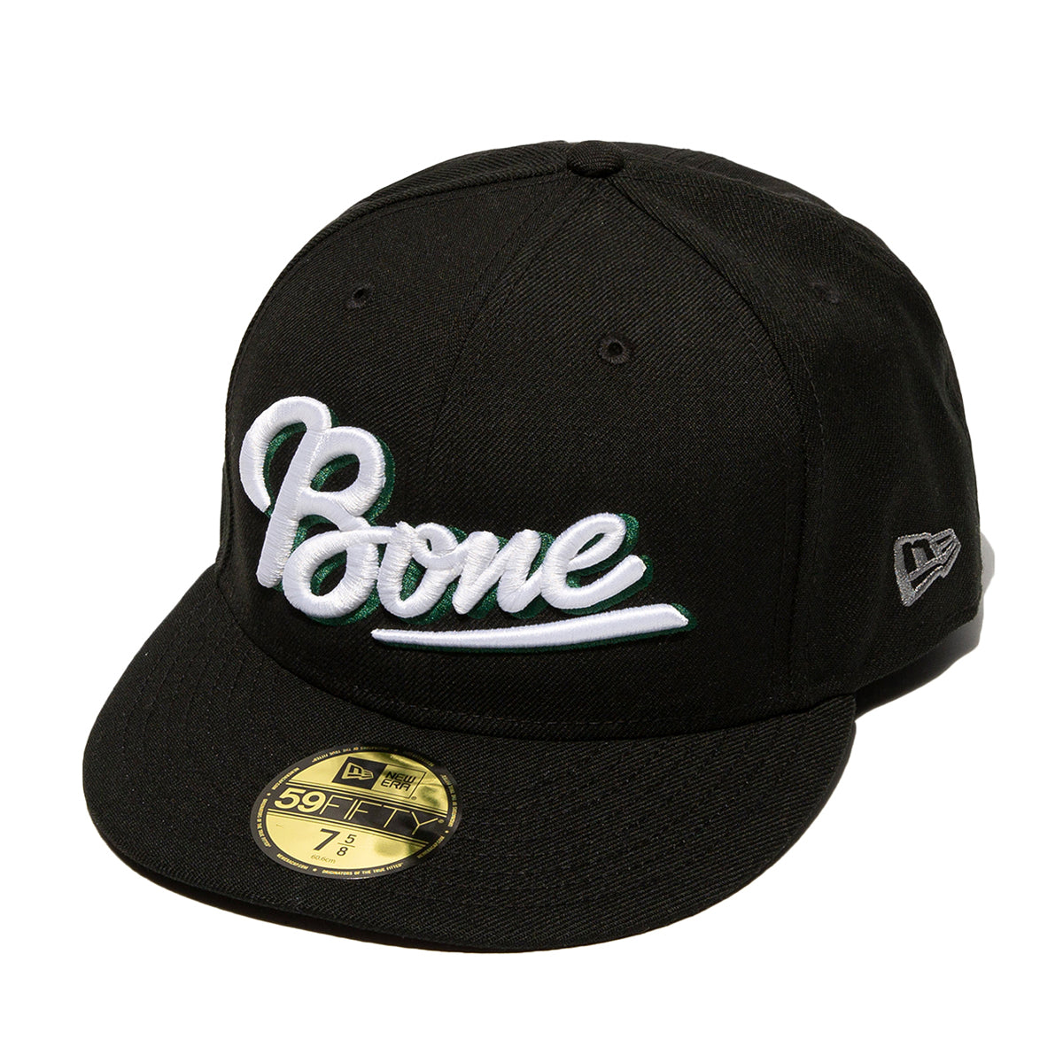 Bone New Era 59fIFTY Fitted Hat-Black