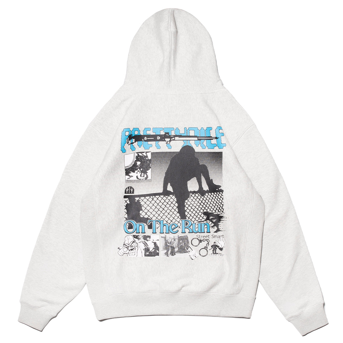 On the Run Heavyweight Hoodie-Ash