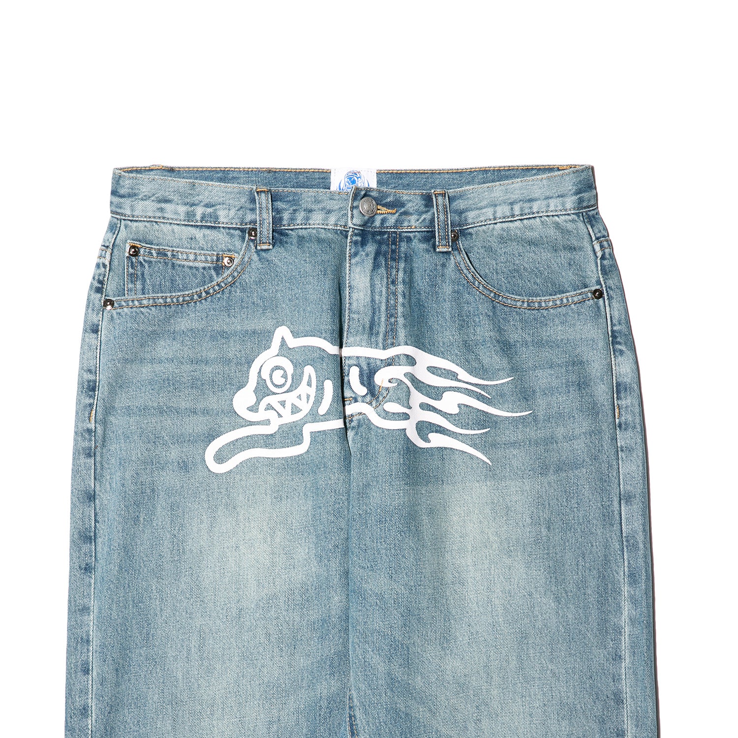 Blaze Dog Jeans-Washed Denim